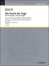 The Art of the Fugue, BWV 1080 Violin, Viola, Cello, Bassoon, Double Bass - Score cover